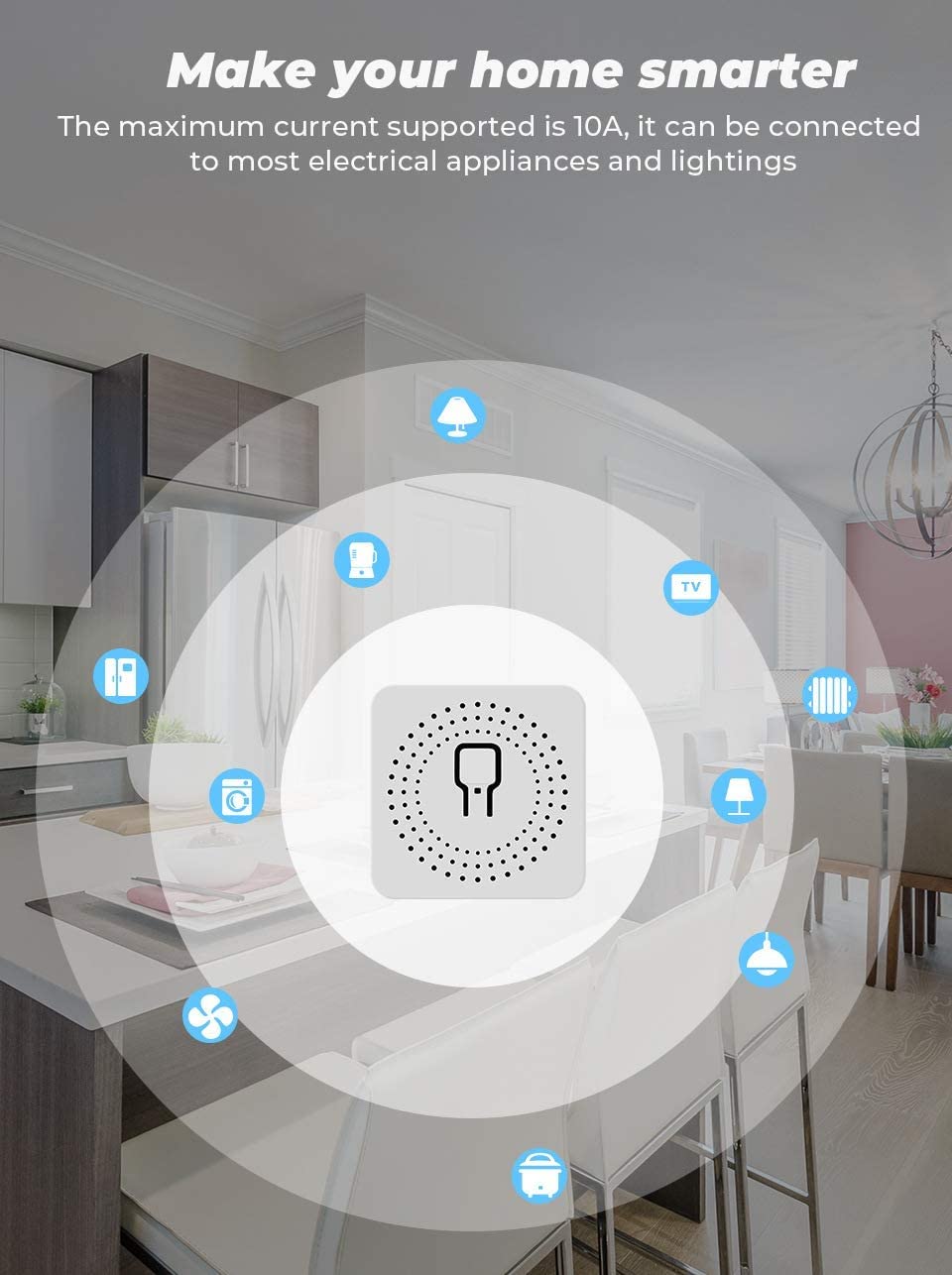 Relé Wifi 2 Ch Inalambrico 12V Control 220V App Smart Life Smart Home