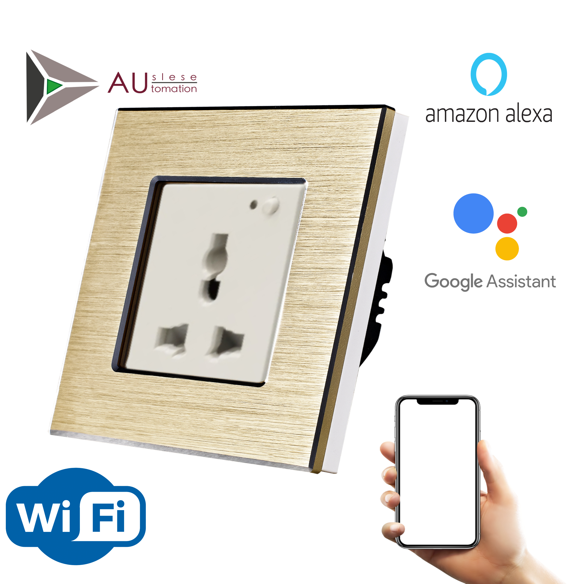 WiFi Smart Plug Socket Works with Alexa Echo/Google Home/Ifttt